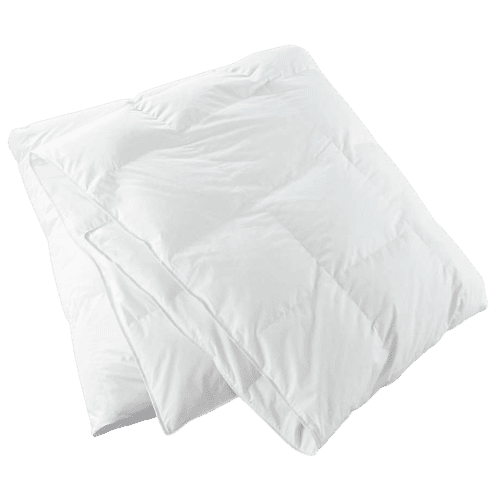 a photo of a down comforter